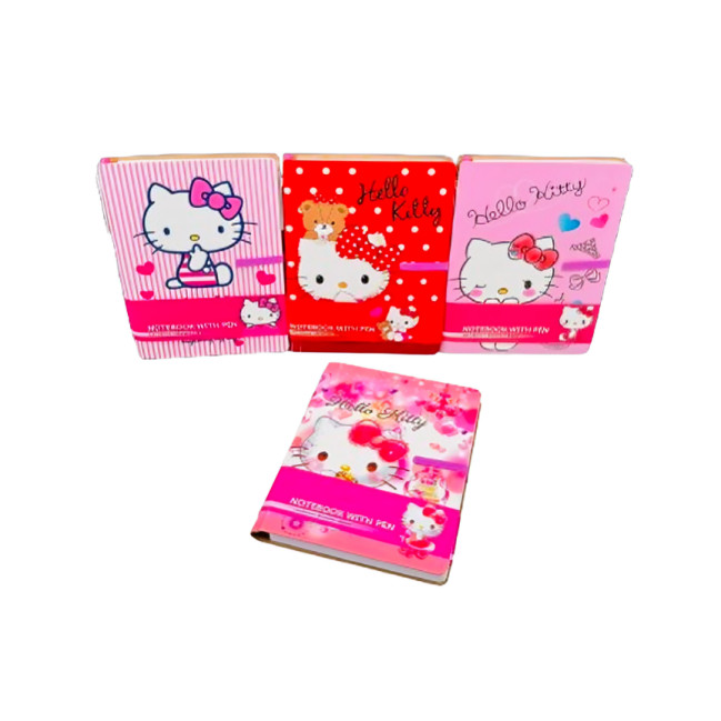 BBW หนังสือ HK 29024 140x188mm 80s NOTE BK (WITH PEN & ELASTIC BAND) (HELLO KITTY)