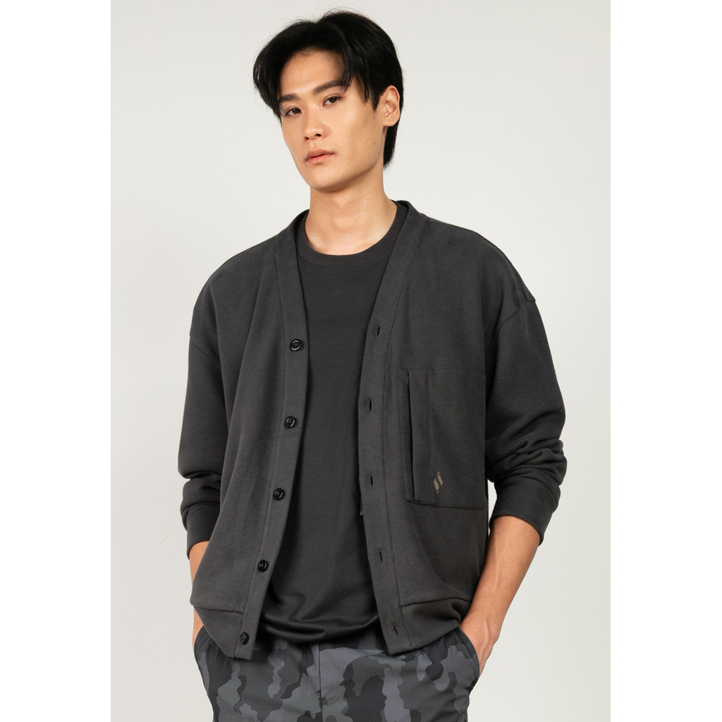 Skechers สเก็ตเชอร์ส เสื้อคาร์ดิแกนยูนิเซ็กส์ Unisex Cardigan Apparel - SL325U400-01X2