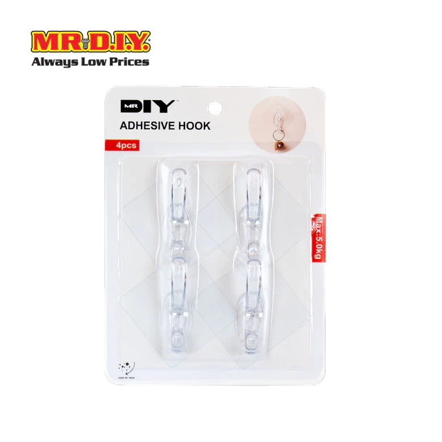 MR.D.I.Y. ตะขออเนกประสงค์ ขนาด 8 x 8 x 3.5 ซม. (4 ชิ้น/แพ็ก)_8975538