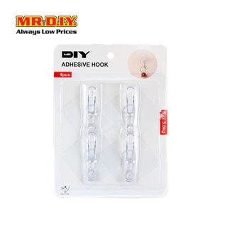 MR.D.I.Y. ตะขออเนกประสงค์ ขนาด 8 x 8 x 3.5 ซม. (4 ชิ้น/แพ็ก)_8975538