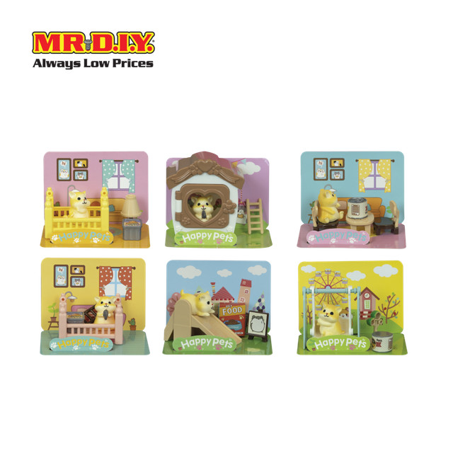 ของเล่นฟิกเกอร์ Happy Hamster Home สุ่มแบบ_2001581
