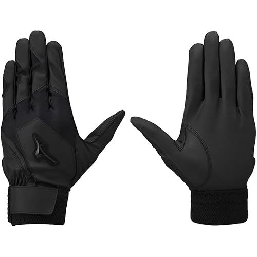 Mizuno batting gloves for both hands high school baseball rule-compliant model 1ejeh02290 Black S