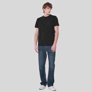 John Henry เสื้อยืดผู้ชาย ทรงเข้ารูป รุ่น JH F425MTSSM11 - สีดำ