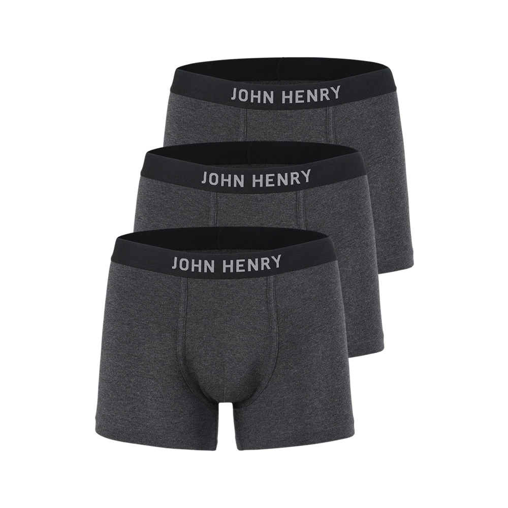 John Henry Underwear Fashion กางเกงชั้นในผู้ชาย ทรงบ๊อกเซอร์ บรี๊ฟ รุ่น JU JU3503 สีเทา แพ็ค3