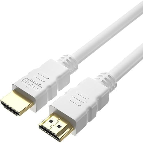 Premium High Speed HDMI Cable 2.0m White Type A male to 18Gbps 4K/60p HDR version 2.0 WB-20