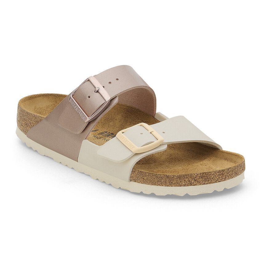 Birkenstock รองเท้าแตะ ผู้หญิง รุ่น Arizona Split BF Eggshell/MetallicCopper - 1027945 (regular)