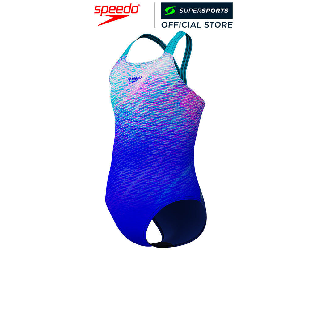 SPEEDO Printed Powerback ชุดว่ายน้ำเด็กผู้หญิง