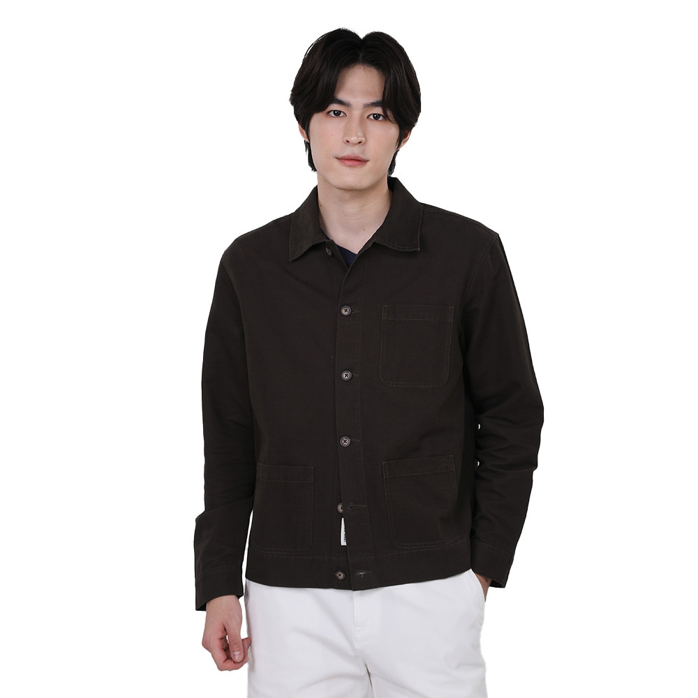 John Henry เสื้อแจ็คเก็ตผู้ชาย ทรงเข้ารูป รุ่น JH S226MJKSM02 - สีน้ำตาล