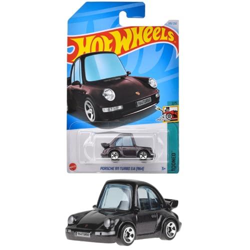 รถของเล่น Hot Wheels รุ่นพื้นฐาน Porsche 911 Turbo 3.6 (964) สำหรับเด็กอายุ 3 ขวบขึ้นไป สีม่วง HXR15