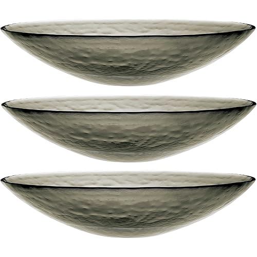 Orient Sasaki glass Toyo Sasaki Glass Dish Nuage Coop Ball 245, set of 3, made in Japan, bowl, platt