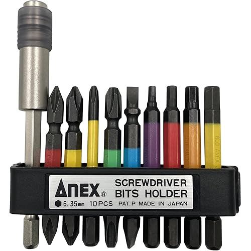 ANEX Color Bit Extension Holder 9pcs with ACMH9-E