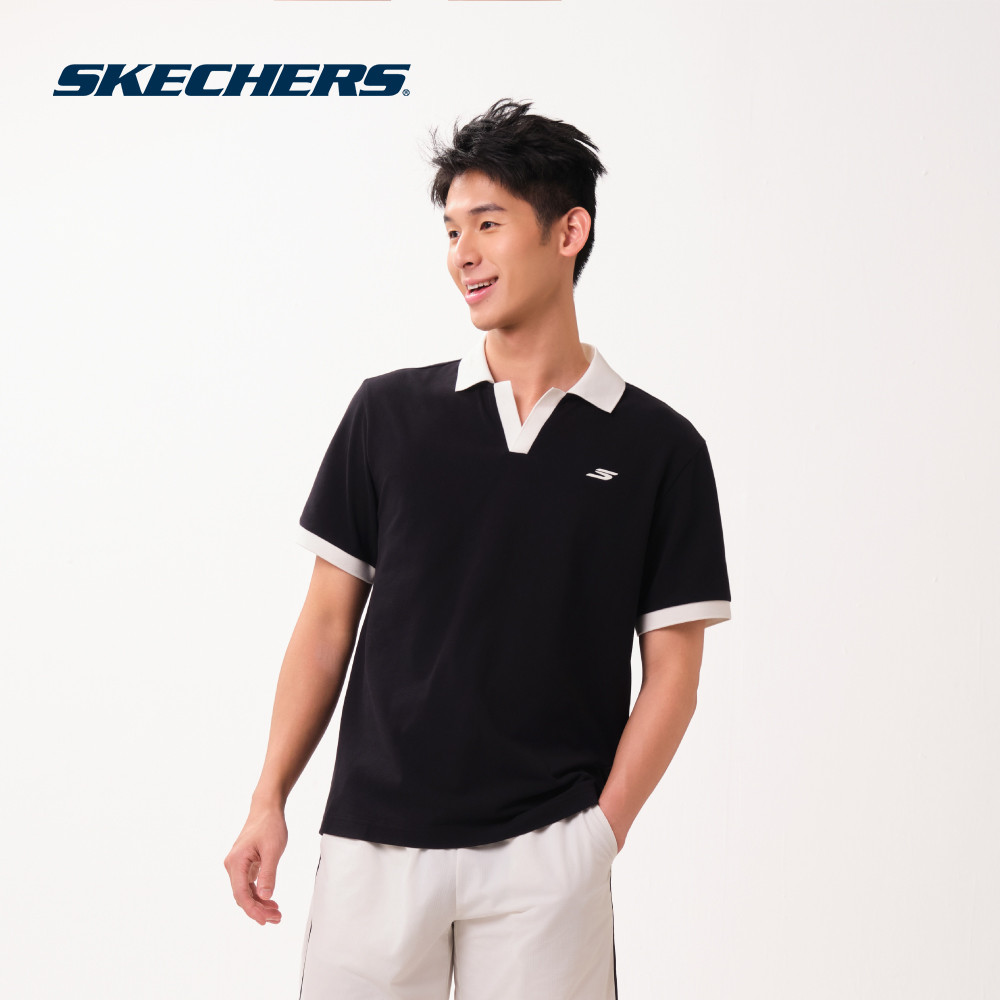 Skechers สเก็ตเชอร์ส เสื้อโปโลแขนสั้นผู้ชาย Men Specialty Sports-Court Performance Polo - SP126M328-0018