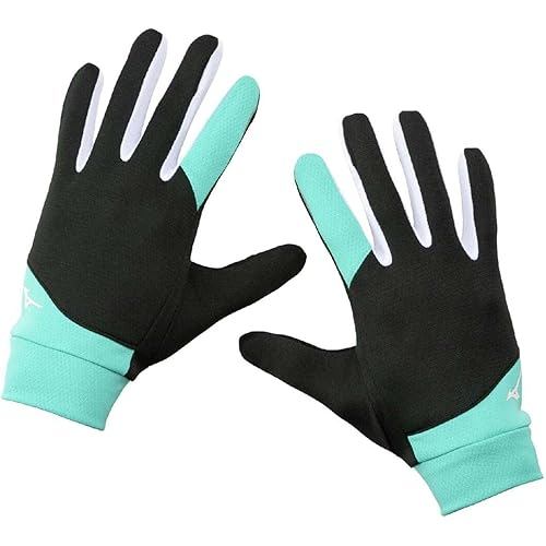 Mizuno Track & Field Wear Racing Glove Cold-proof U2MYB504 Black Turquoise M