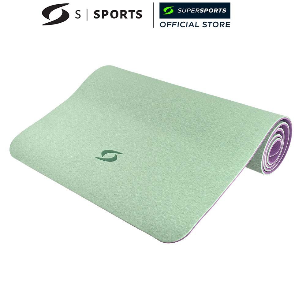 S SPORTS TPE 8MM เสื่อโยคะ สีม่วง