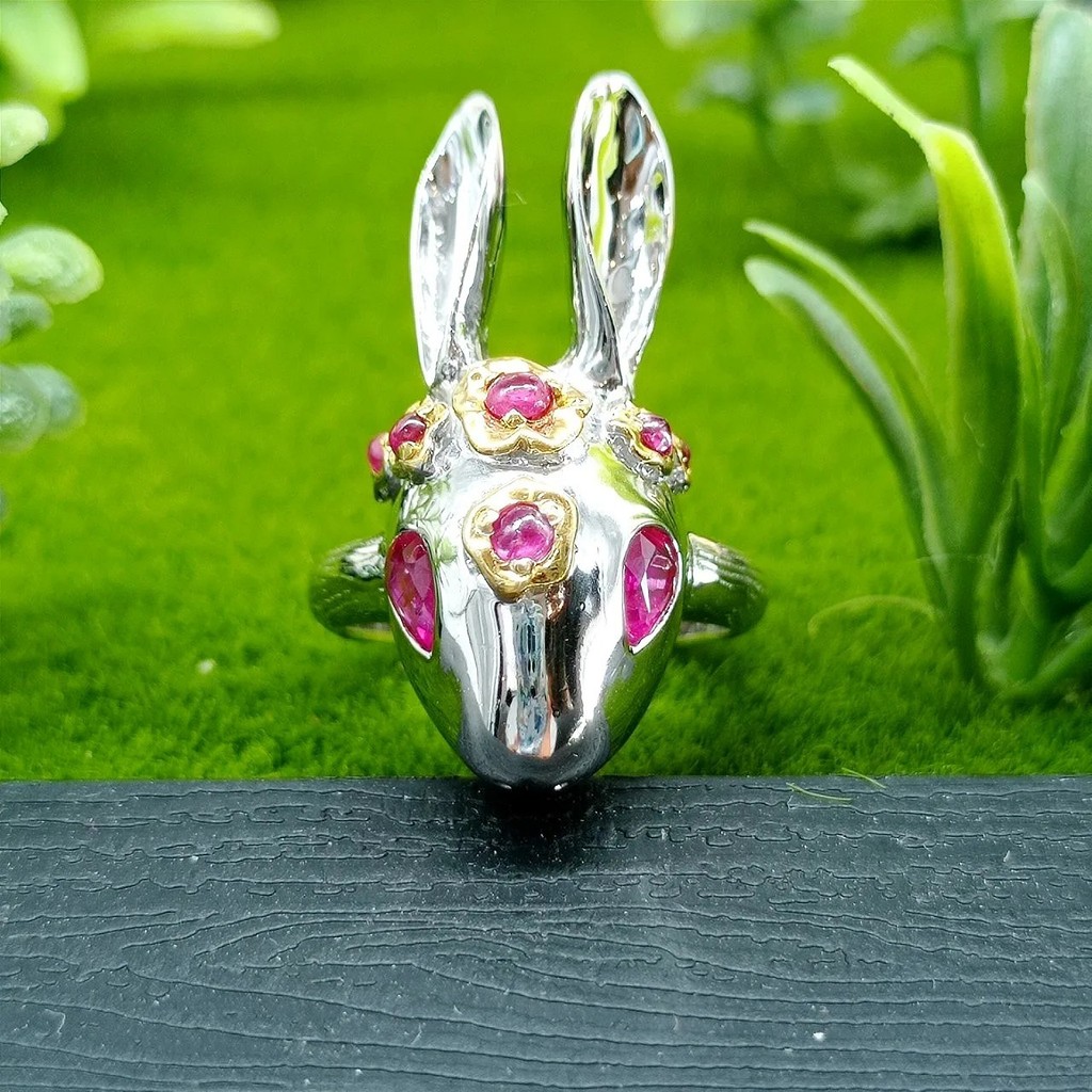 แหวนเงินทับทิมอาฟ [JS Jewelry]