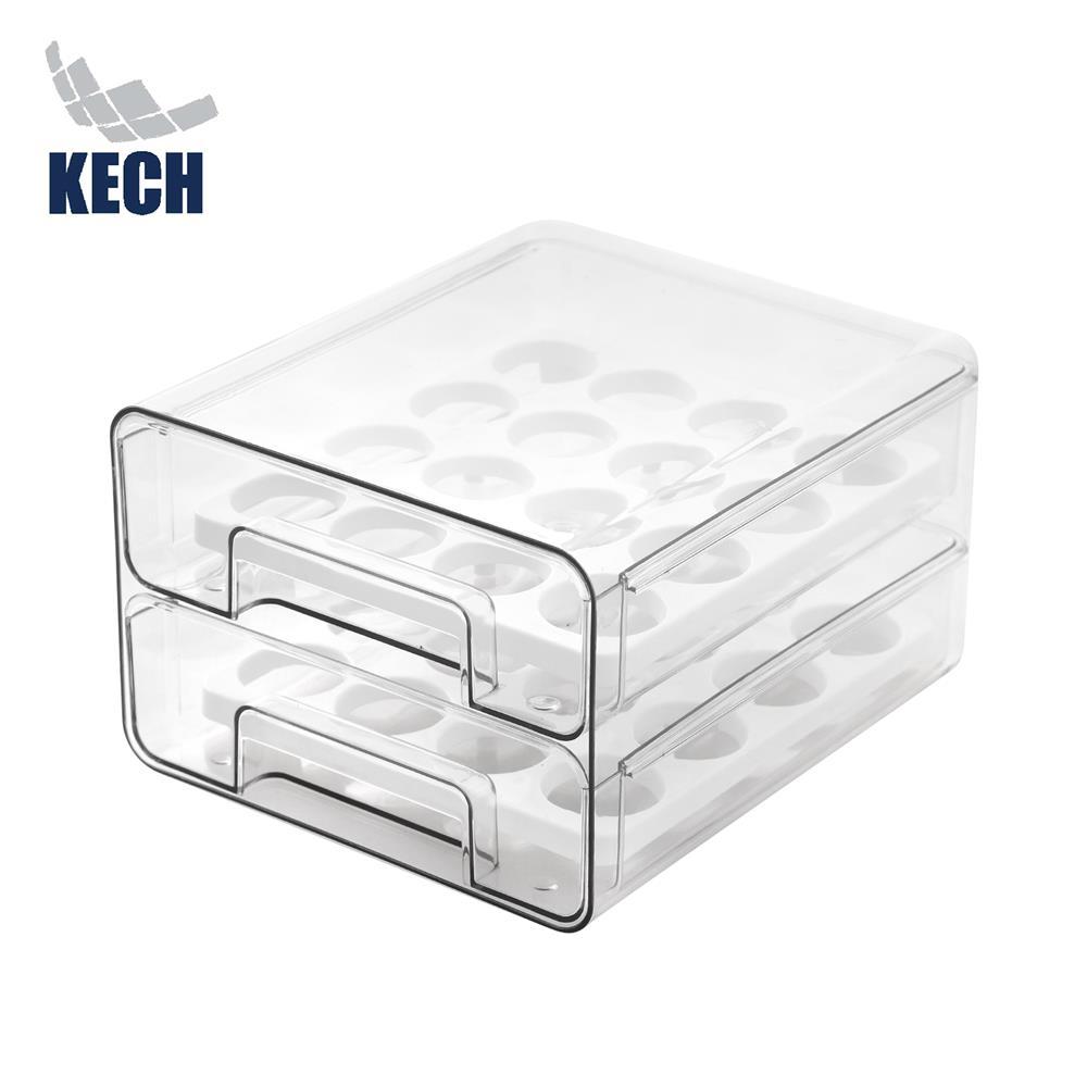KECH กล่องลิ้นชักเก็บไข่ 2 ชั้น 32 ฟอง FROSTY จัดส่งโดย HomePro