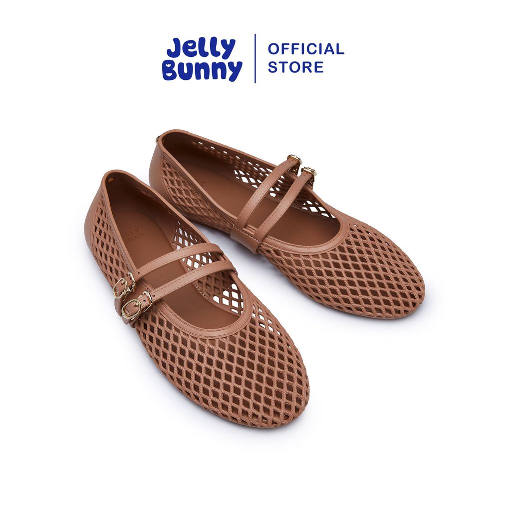 JELLY BUNNY รองเท้าบัลเล่ต์ PATRICIA รุ่น B24WLBI013 DARK BROWN