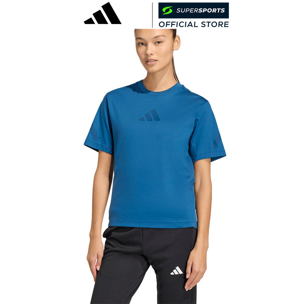ADIDAS Z.N.E. เสื้อยืดผู้หญิง สีฟ้า