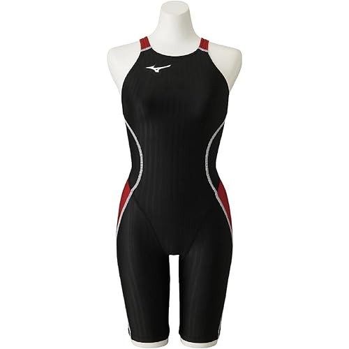 MIZUNO Swim Swimming Challenge Swimmer Women s STREAM ACE Half Suit Race Open Back N2MG1224 96: Blac