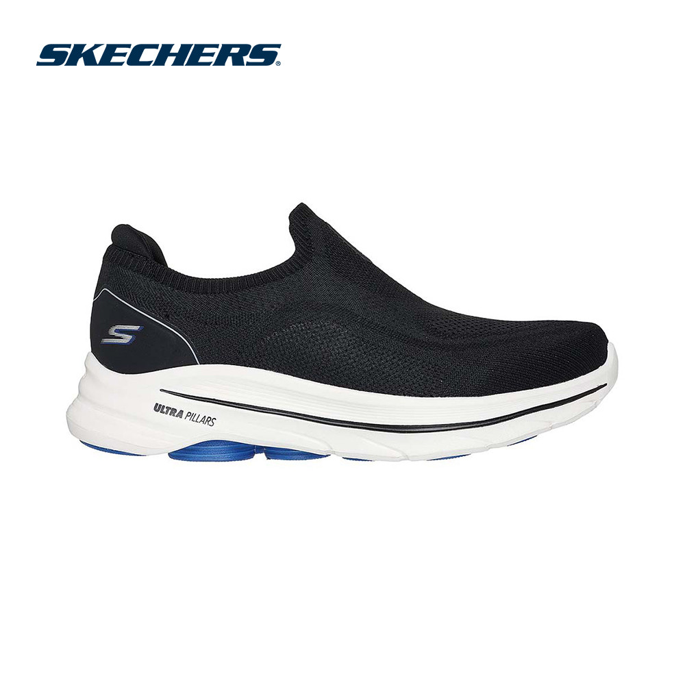 Skechers สเก็ตเชอร์ส รองเท้าผู้ชาย Men GOwalk 8 GOwalk Shoes - 216777-BKW - Air-Cooled Goga Mat (latest)