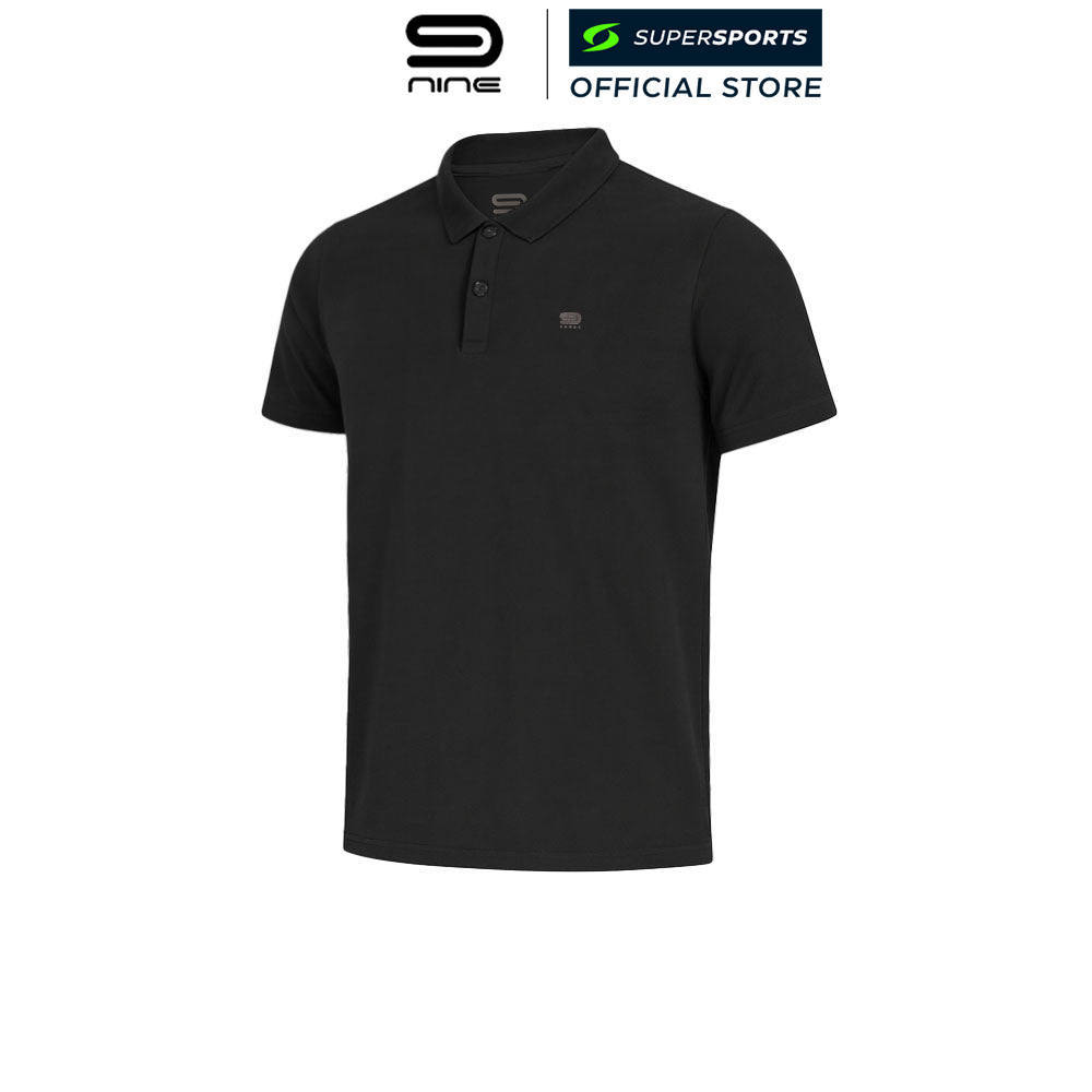9NINE Btn Polo SS Reg เสื้อโปโลแบดมินตันผู้ชาย