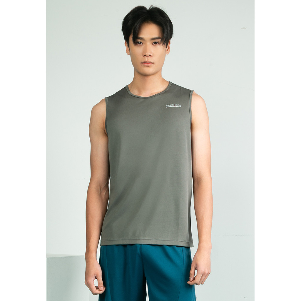 Skechers สเก็ตเชอร์ส เสื้อกล้ามออกกำลังกายผู้ชาย Men Walking Performance Sports Tank Top - SP325M362-0492
