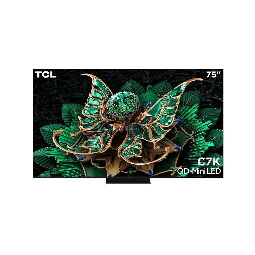 TCL ทีวีคิวดี มินิแอลอีดี 75 นิ้ว (4K, QD-MINI LED, GOOGLE TV) 75C7K จัดส่งโดย HomePro