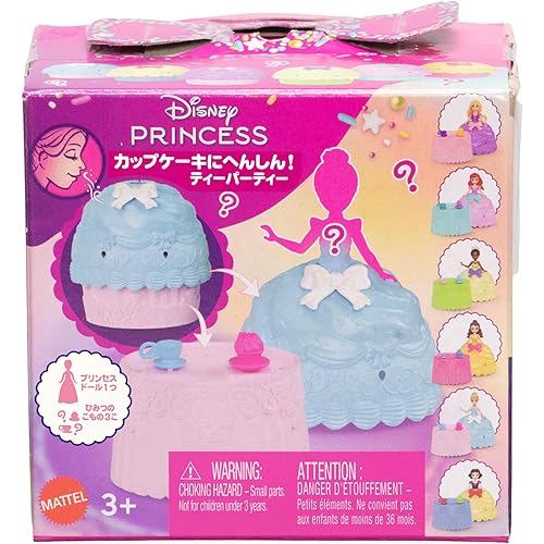 MATTEL Disney Princess Cupcake Henshin Tea Party Kisekae Doll/House Play House Mini Doll Surprise Pa