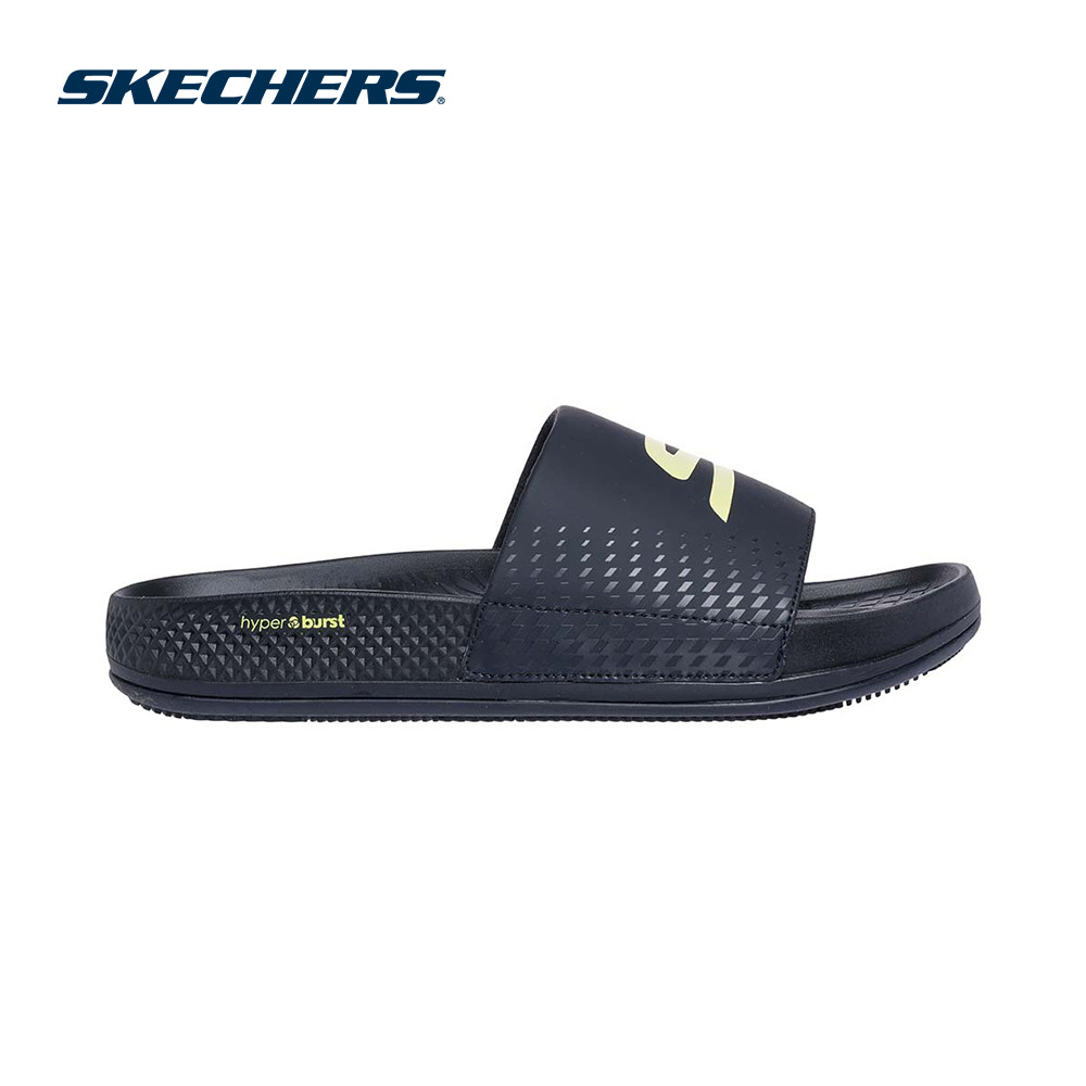 Skechers สเก็ตเชอร์ส รองเท้าแตะผู้ชาย Men On-The-GO Arch Fit Hyper Slide Mikel Walking Sandals - 229317-BKLM (latest)