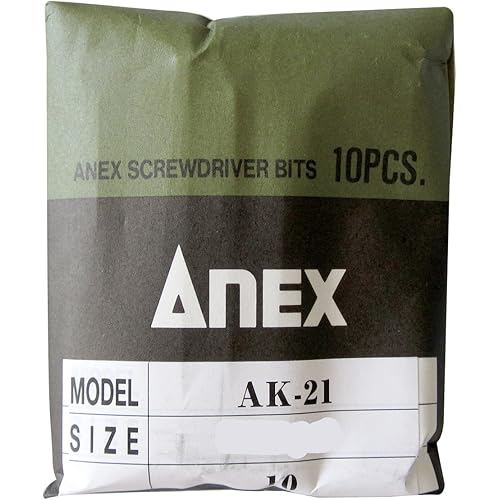 ANEX Bit, Single Head, 8mm Hex 2x36 for Manual Impact, Bag of 10 AK-21