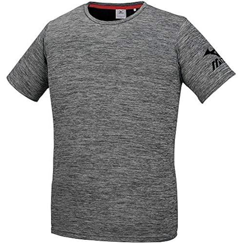 Mizuno Training Wear Short-Sleeved T-Shirt Sweat Absorption Quick Dry UV Cut K2JA1114 Men s Black Mo