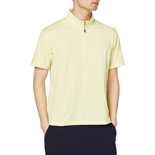 Mizuno Outdoor Travel & Walking Wear Go to Dry Vector Zip Short-Sleeved Shirt B2MA0061 Men s Lemongr