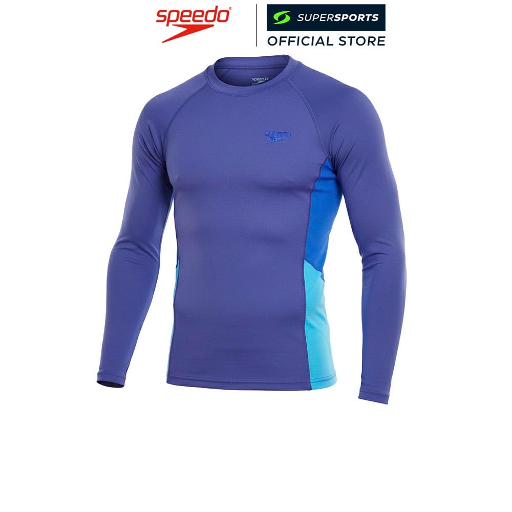 SPEEDO Endurance+ Long Sleeve Colourblock เสื้อรัชการ์ดผู้ชาย