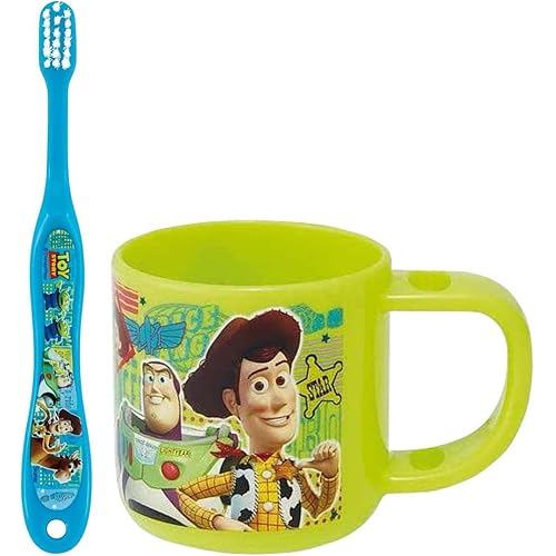 Skater Toothbrush Set with Stand Cup for 3-5 year old preschoolers Toy Story Disney 180ml 14.5cm KTB