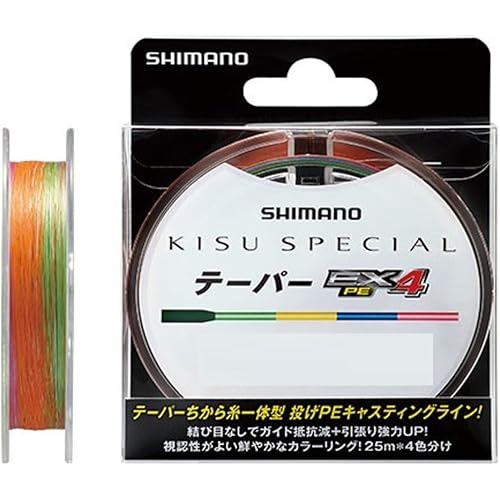 SHIMANO Line Kiss Special EX4 PE Tapered 213m No. 1 PL-N61Q Fishing