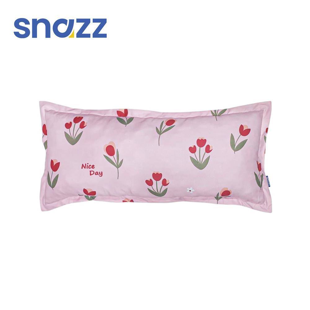 SNAZZ หมอนหนุน ใยสังเคราะห์ TULIP 36x72 ซม. สี PINK จัดส่งโดย HomePro
