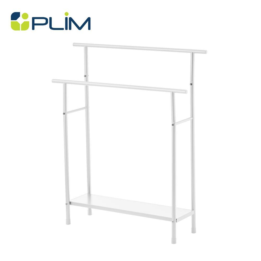 PLIM ราวพาดผ้า 2 เส้น  RIGA 72.5x19.6x88.3 ซม. สีขาว จัดส่งโดย HomePro