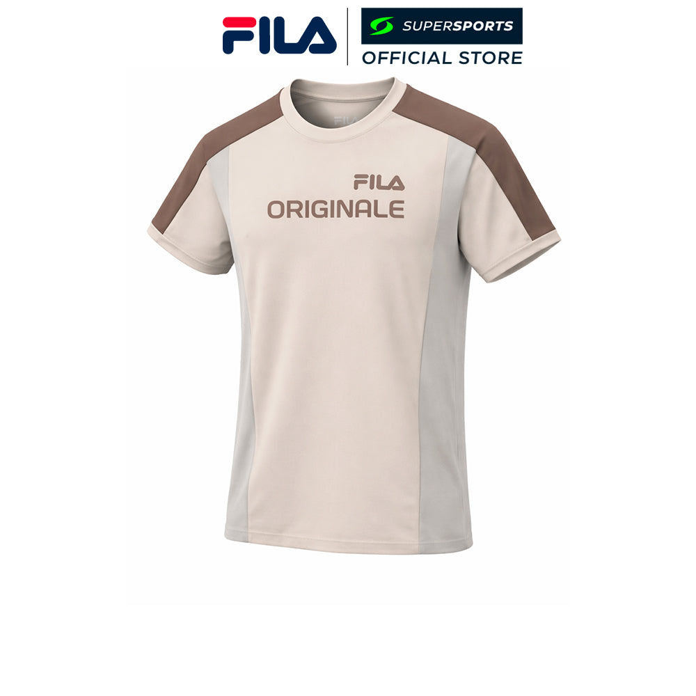 FILA Khaki เสื้อยืดผู้ชาย สีกากี