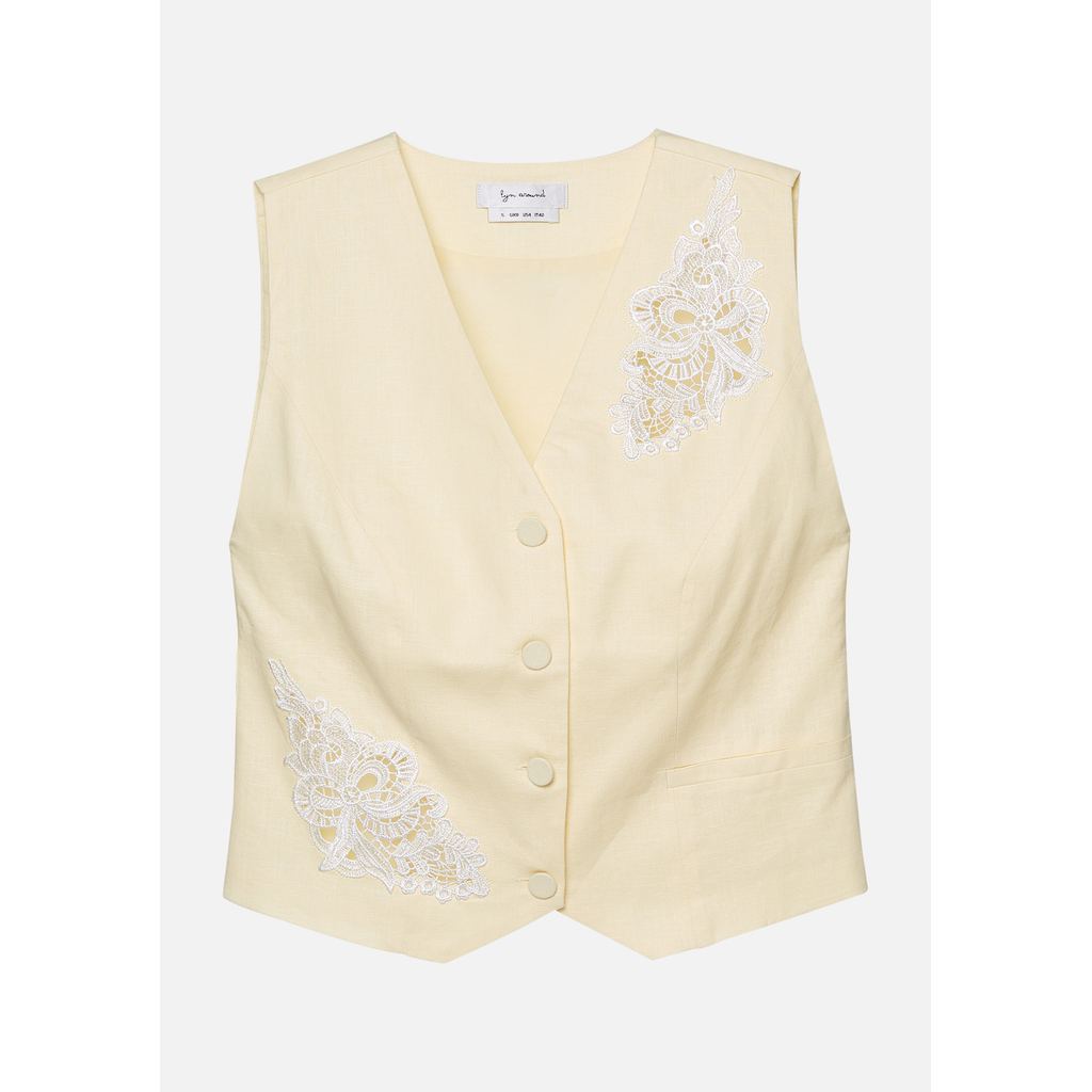 Lyn around – เสื้อกั๊กแต่งพาแนลผ้าลูกไม้ คอลเลกชัน Rosewood Fleur (A26CGWC047) ราคา ถูกที่สุด โปรบีเคเค แกลเลอรีภาพที่ 5