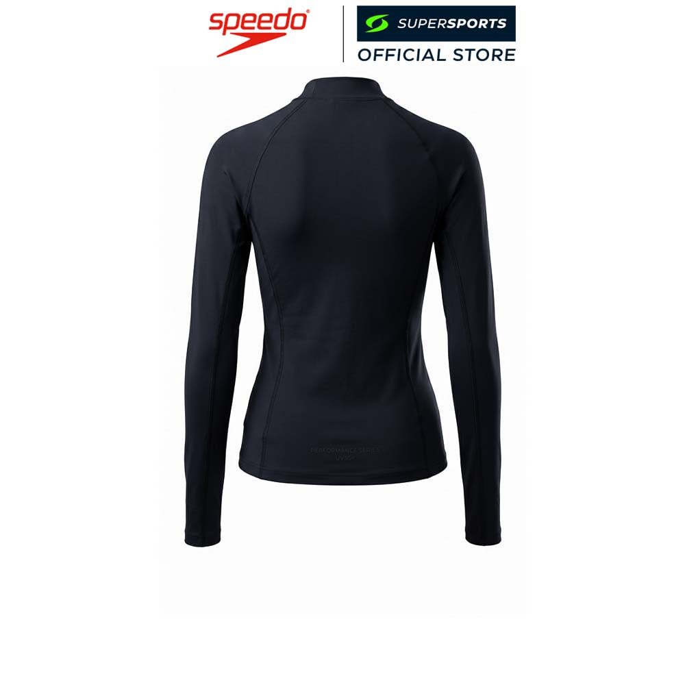 SPEEDO Long Sleeve Solid Zip เสื้อรัชการ์ดผู้หญิง — صورة 2