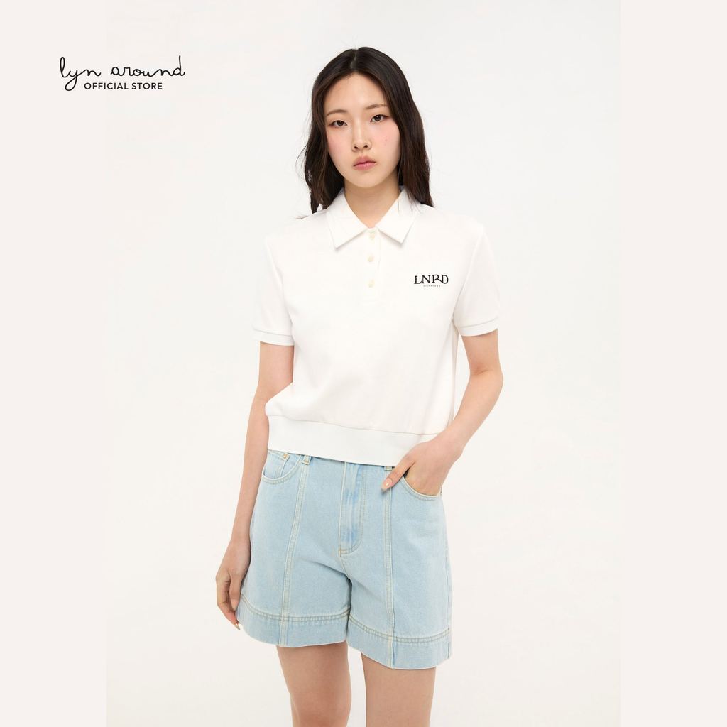 Lyn around - เสื้อโปโลแขนสั้นปักโลโก้ คอลเลกชัน LNRD Signature (A26FGWA195)