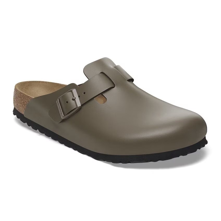 Birkenstock รองเท้าแตะ ผู้ชาย รุ่น Boston NL Concrete Gray - 1029079 (regular)