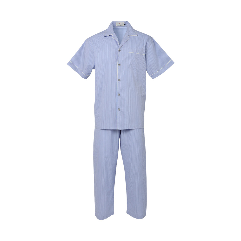 John Henry Underwear Sleepwear ชุดนอนแขนสั้นผู้ชาย รุ่น JU JU6053SL สีฟ้า