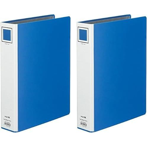 [Direct from JP] Kokuyo K2 Tube File, Double-Open, A4 Portrait Size, Holds 500 Sheets, 2 Holes, Blue