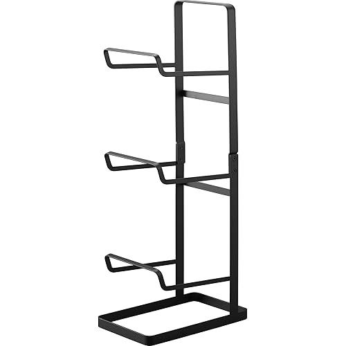 [Direct from JP] Yamazaki Tower Fitness Equipment Storage Rack, Black, Approx. W15 x D24 x H65.5cm, 