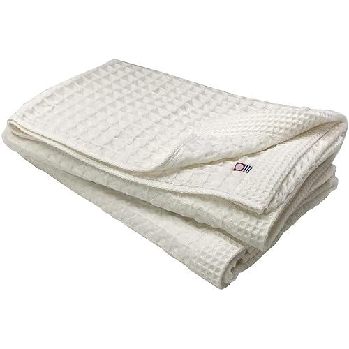 Imabari-towel Imabari Towel Bath 2-Pack Waffle Weave Off-White 60x125cm