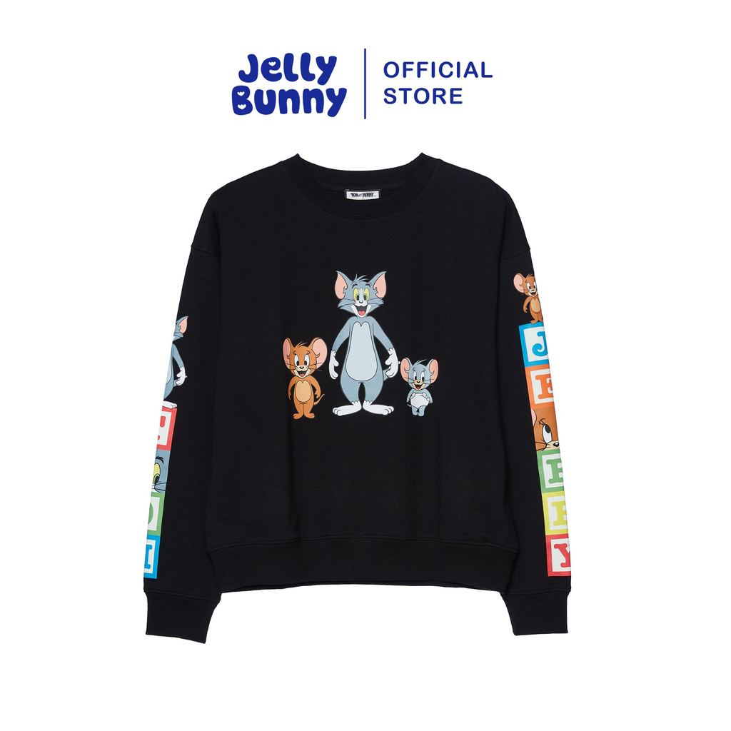 JELLY BUNNY เสื้อพูลโอเวอร์พิมพ์ลาย TOM AND JERRY รุ่น B26SGWA025