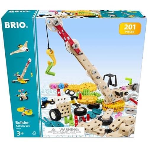 BRIO Builder Activity Set II 34604 "Total 201 pieces" from 3 years old Carpenter Tool Play Toys Educ