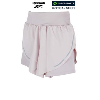 REEBOK Lux Metallic 2-in-1 กางเกงวิ่งขาสั้นผู้หญิง