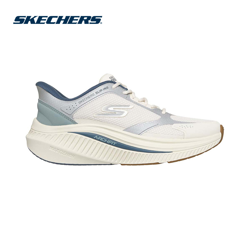 Skechers สเก็ตเชอร์ส รองเท้าผู้หญิง Women Slip-Ins GOwalk Max Cushioning Arch Fit Walking Shoes - 125588-NTBL (latest)
